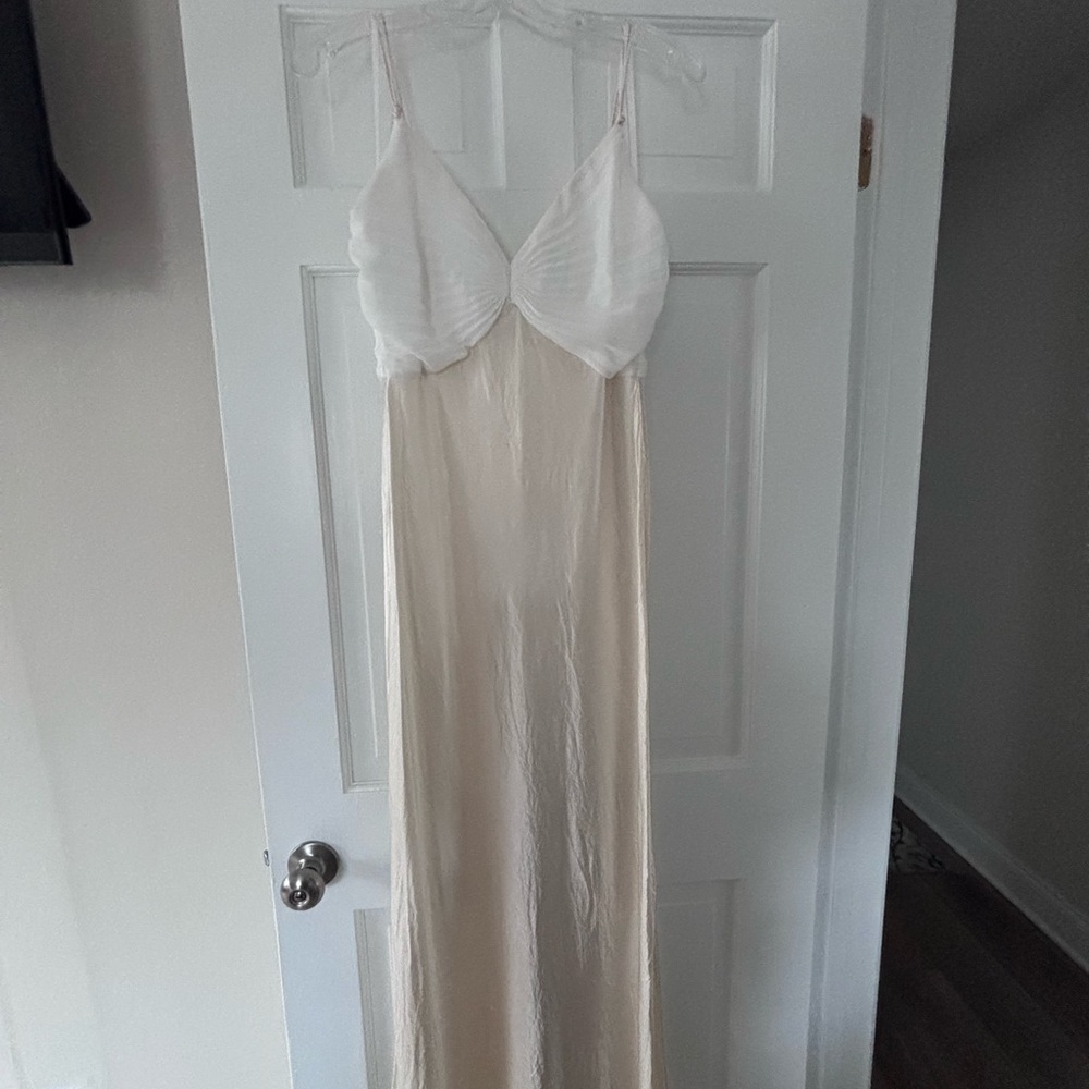 Nordstrom White and Cream Dress